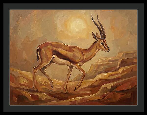 Graceful Persian Gazelle In Tranquility