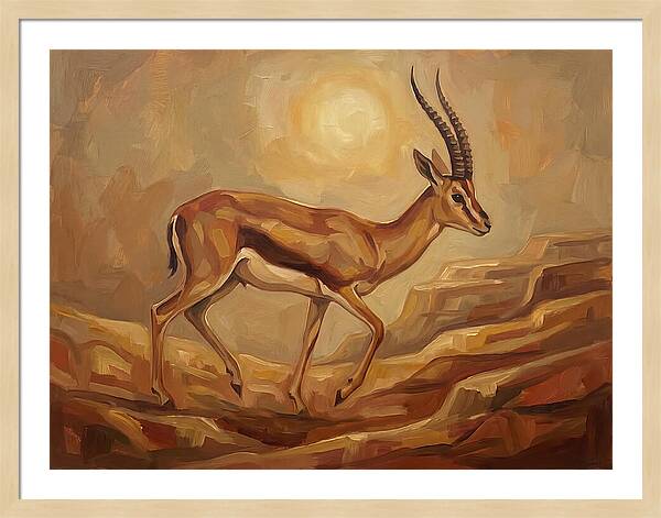 Graceful Persian Gazelle In Tranquility
