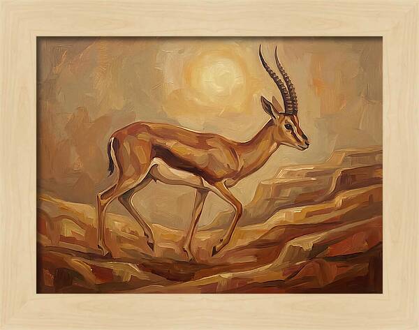 Graceful Persian Gazelle In Tranquility