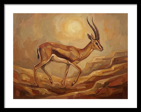 Graceful Persian Gazelle In Tranquility