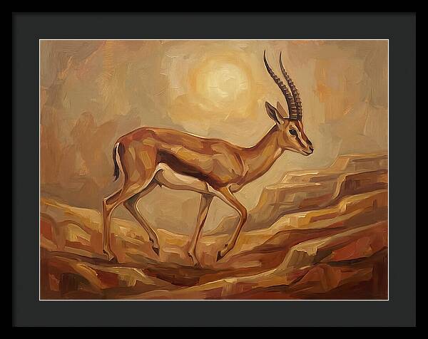 Graceful Persian Gazelle In Tranquility