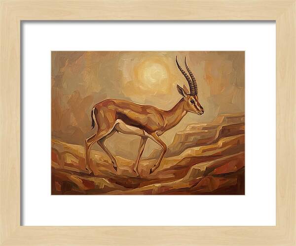 Graceful Persian Gazelle In Tranquility