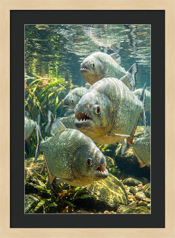 Graceful Piranhas Beneath The Surface