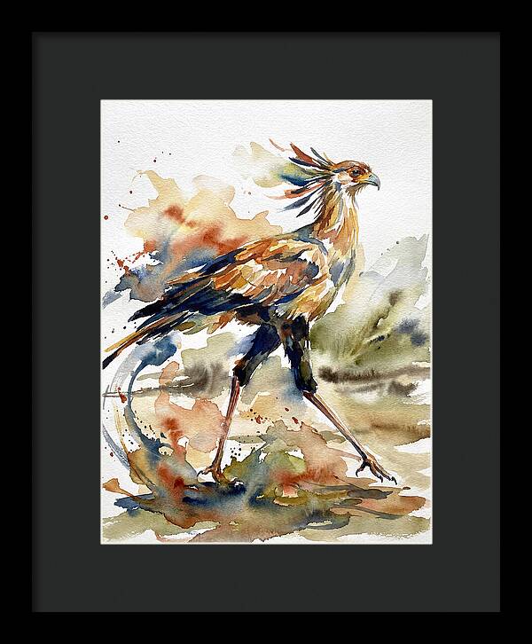 Graceful Secretary Bird Flight