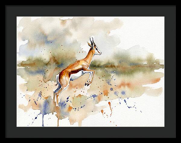 Graceful Springbok Leap
