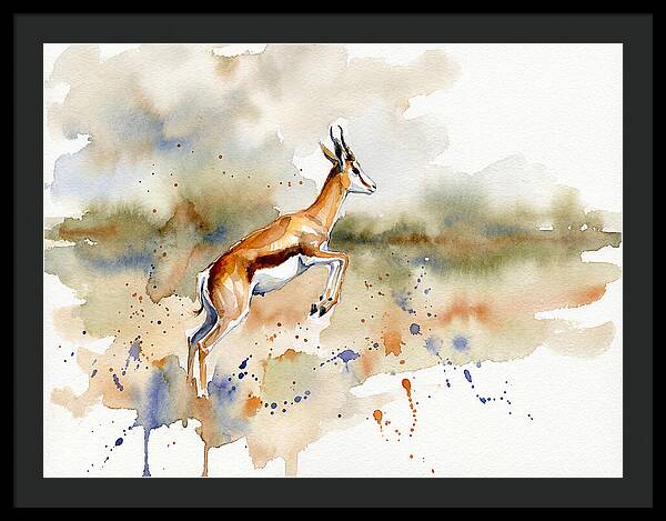 Graceful Springbok Leap