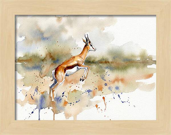 Graceful Springbok Leap
