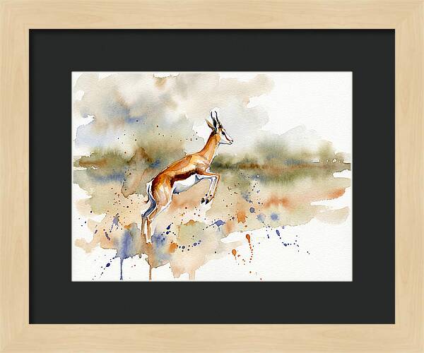 Graceful Springbok Leap