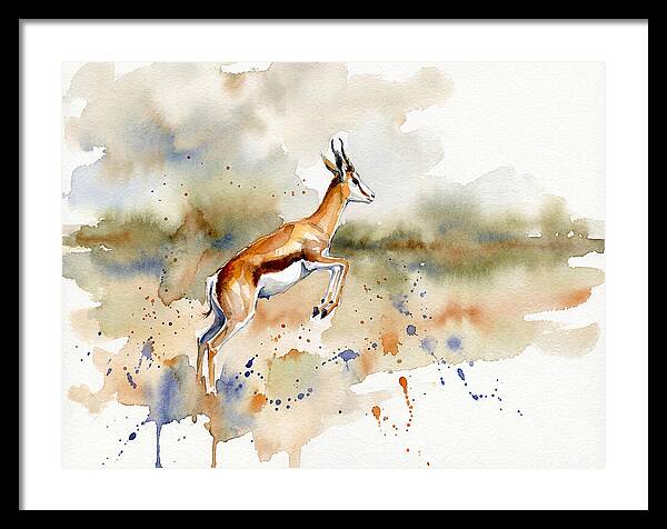 Graceful Springbok Leap