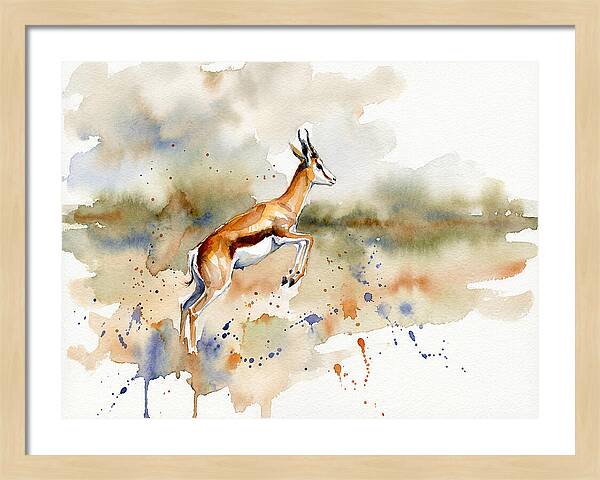 Graceful Springbok Leap