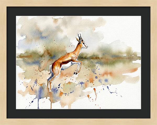 Graceful Springbok Leap