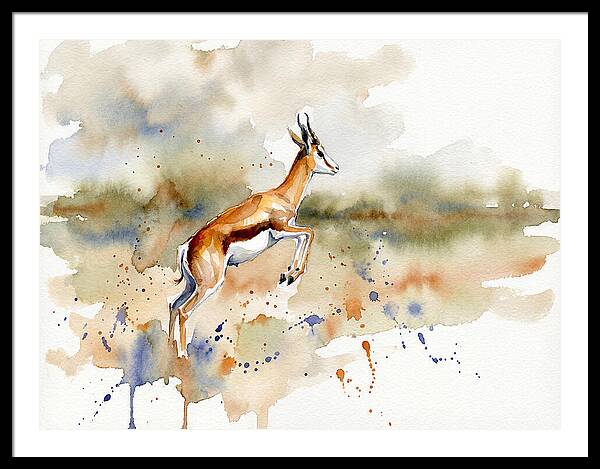 Graceful Springbok Leap
