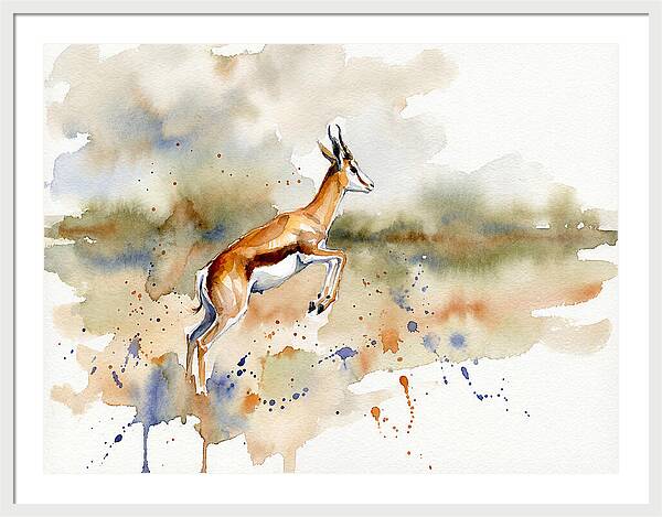 Graceful Springbok Leap