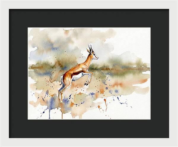 Graceful Springbok Leap
