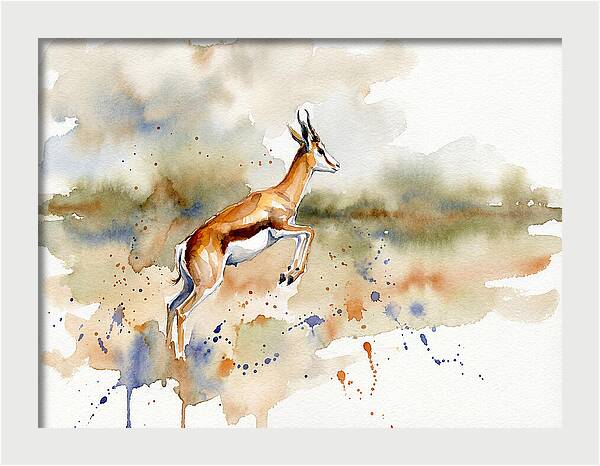 Graceful Springbok Leap