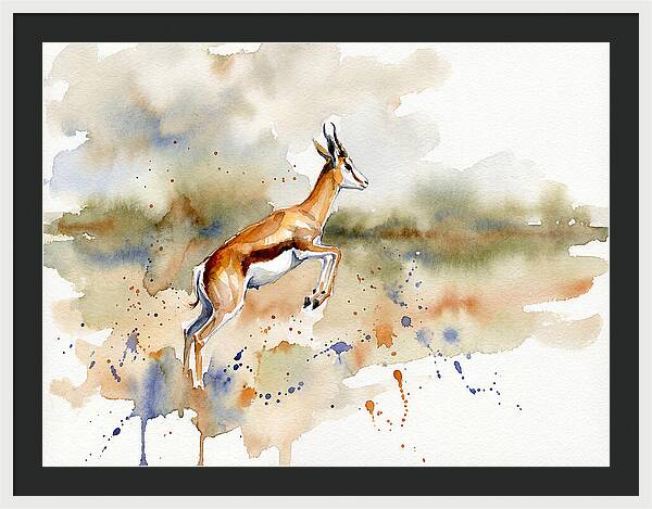 Graceful Springbok Leap