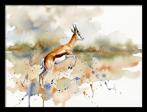 Graceful Springbok Leap