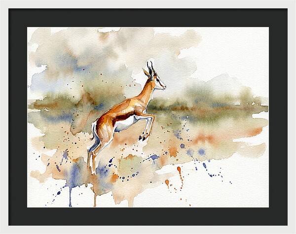 Graceful Springbok Leap