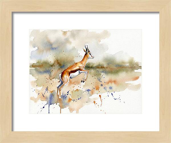 Graceful Springbok Leap