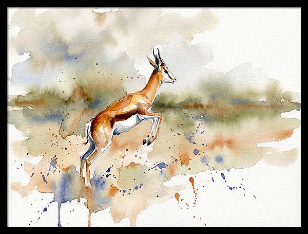 Graceful Springbok Leap
