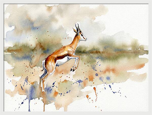Graceful Springbok Leap