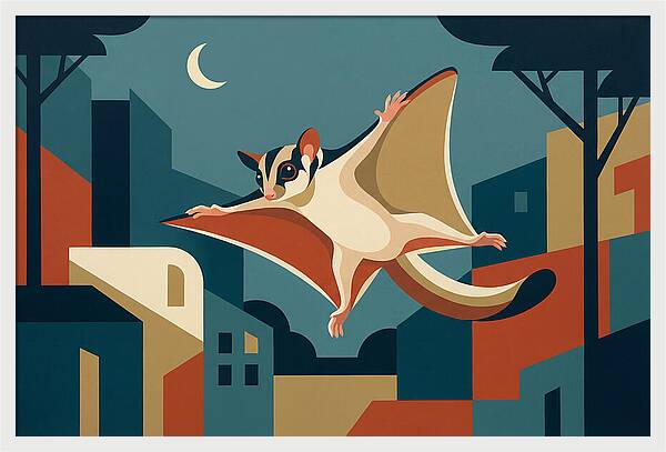 Graceful Sugar Glider Soaring