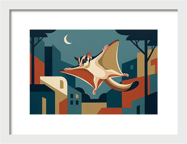 Graceful Sugar Glider Soaring