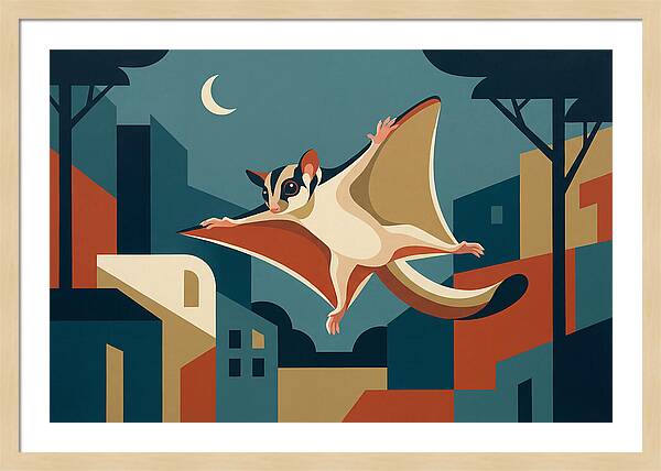 Graceful Sugar Glider Soaring