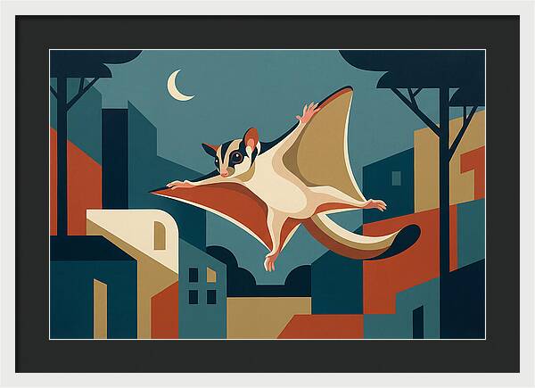 Graceful Sugar Glider Soaring