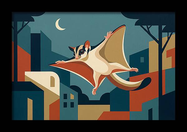 Graceful Sugar Glider Soaring