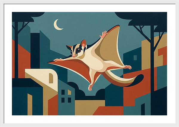 Graceful Sugar Glider Soaring
