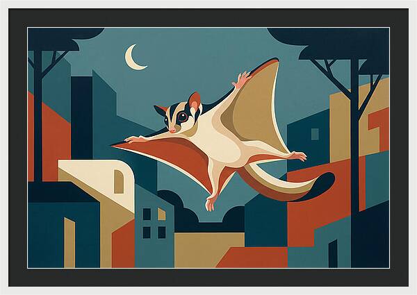 Graceful Sugar Glider Soaring
