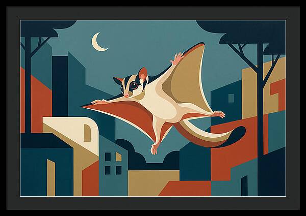 Graceful Sugar Glider Soaring