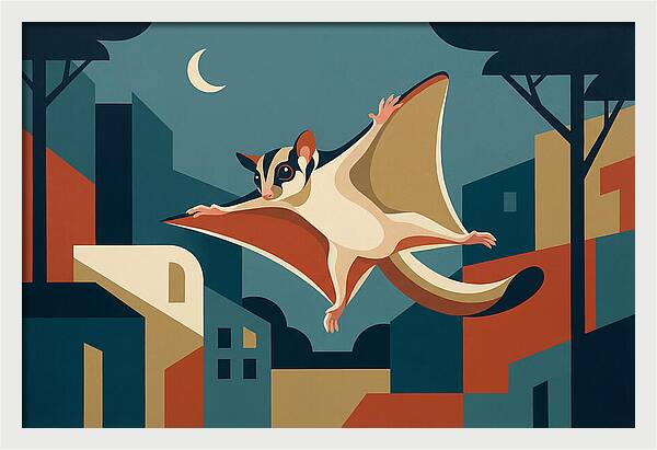Graceful Sugar Glider Soaring