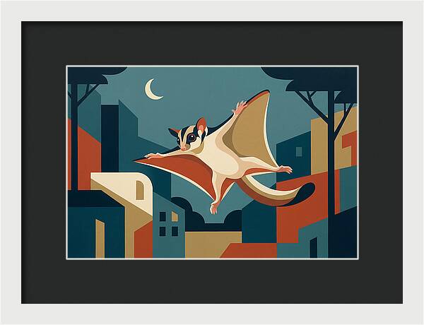Graceful Sugar Glider Soaring