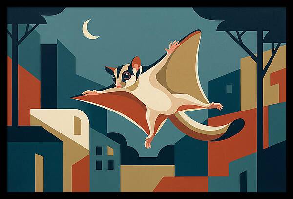 Graceful Sugar Glider Soaring