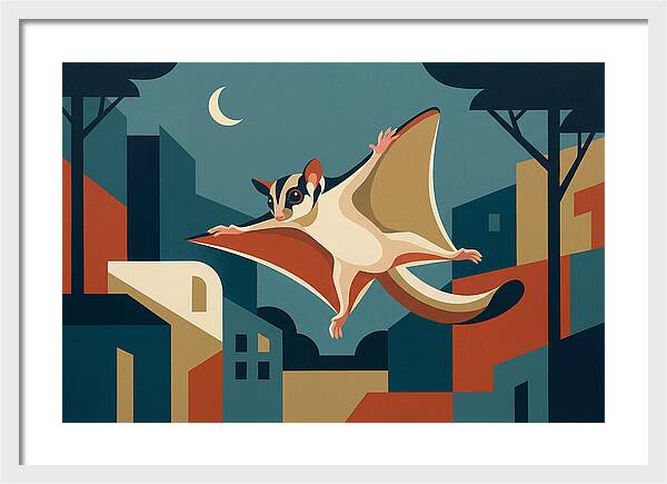 Graceful Sugar Glider Soaring