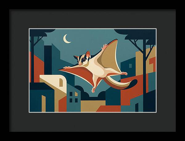 Graceful Sugar Glider Soaring