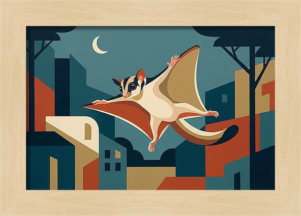 Graceful Sugar Glider Soaring