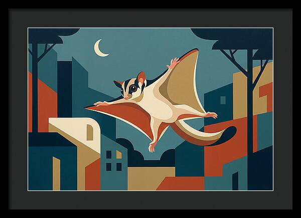 Graceful Sugar Glider Soaring