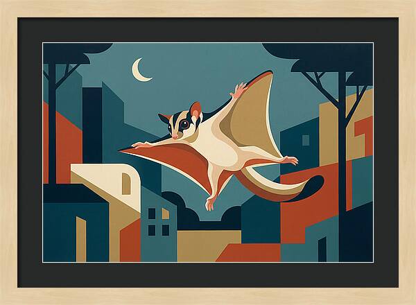 Graceful Sugar Glider Soaring