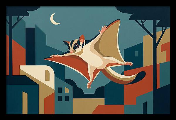 Graceful Sugar Glider Soaring