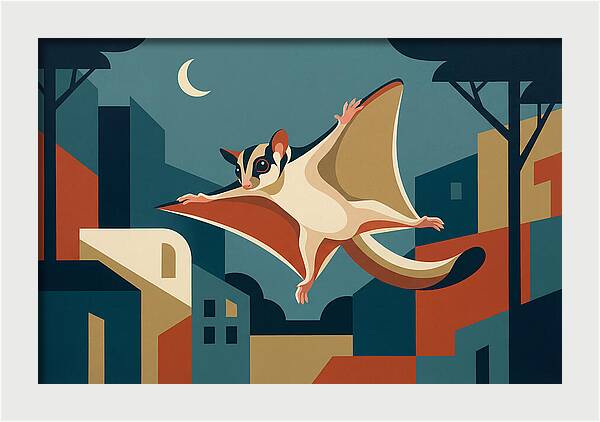 Graceful Sugar Glider Soaring