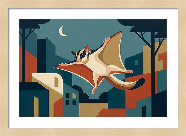 Graceful Sugar Glider Soaring