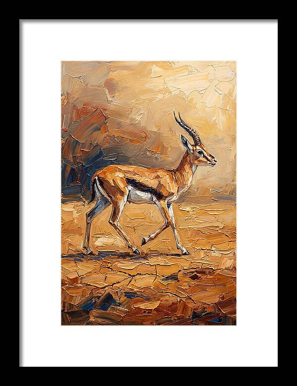 Graceful Thomson Gazelle Running