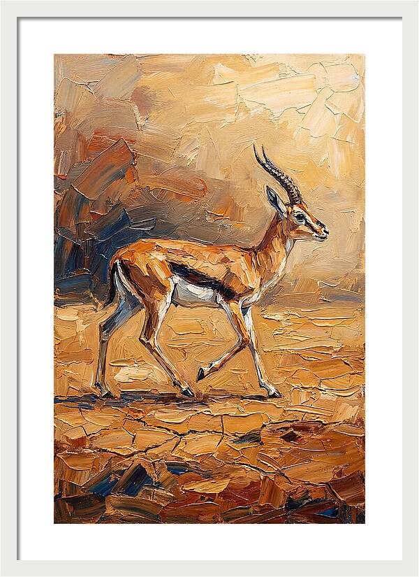 Graceful Thomson Gazelle Running