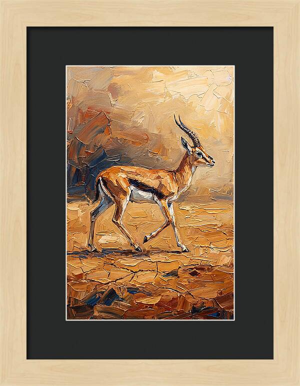 Graceful Thomson Gazelle Running