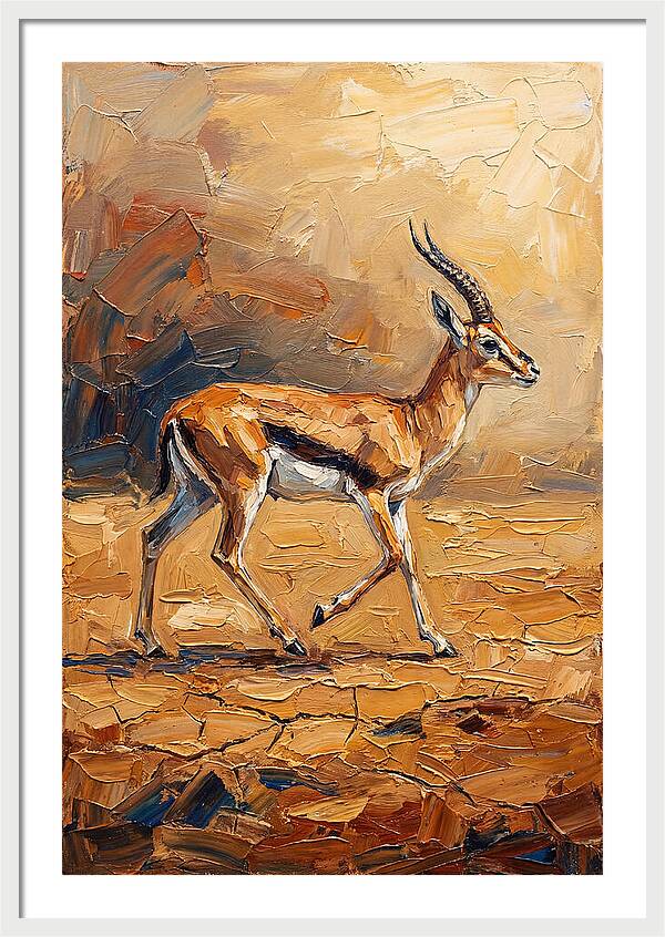 Graceful Thomson Gazelle Running