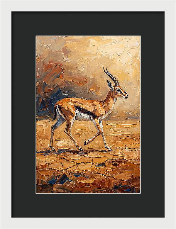 Graceful Thomson Gazelle Running