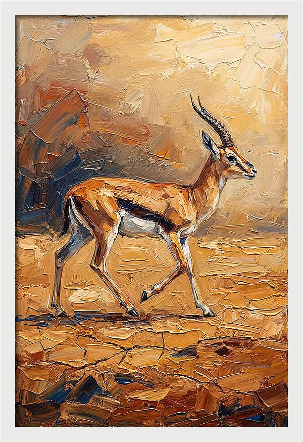 Graceful Thomson Gazelle Running